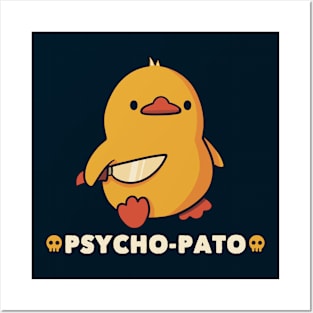 Psycho-Pato Funny Duck by Tobe Fonseca Posters and Art